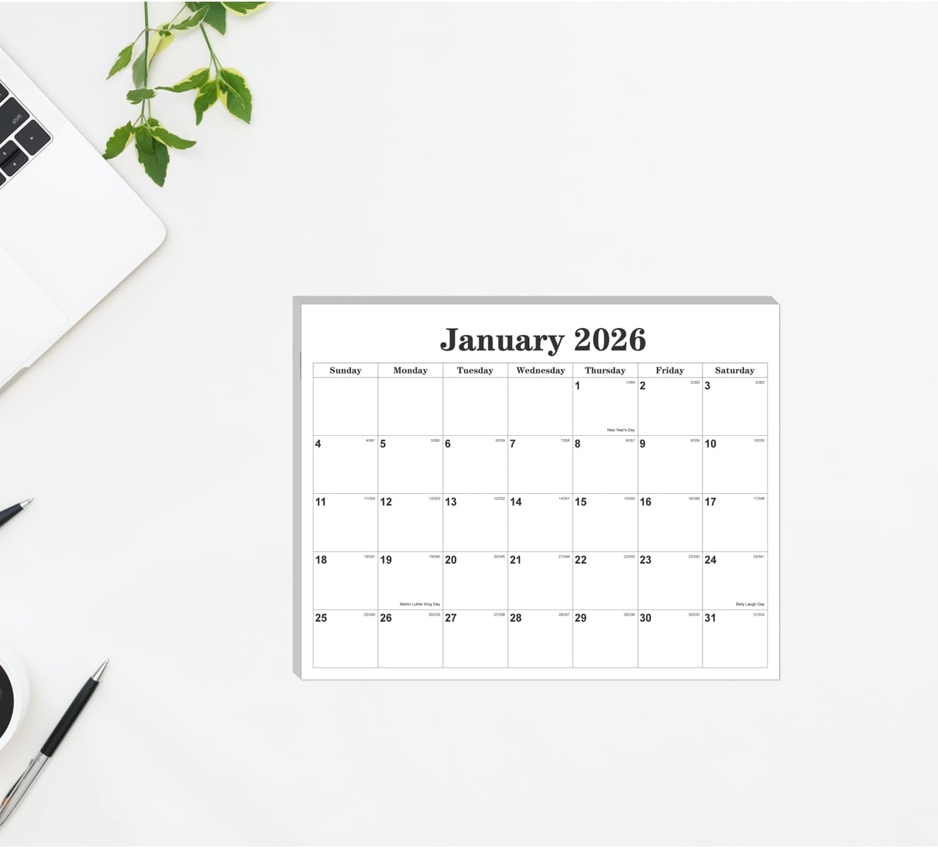 Magnetic Fridge Calendar 2026-2027 - Calendar 2026 from January 2026 Until June 2027-18 Monthly Refrigerator Calendars With Minimal Designs for Organizing, 8.5" x 11", Black