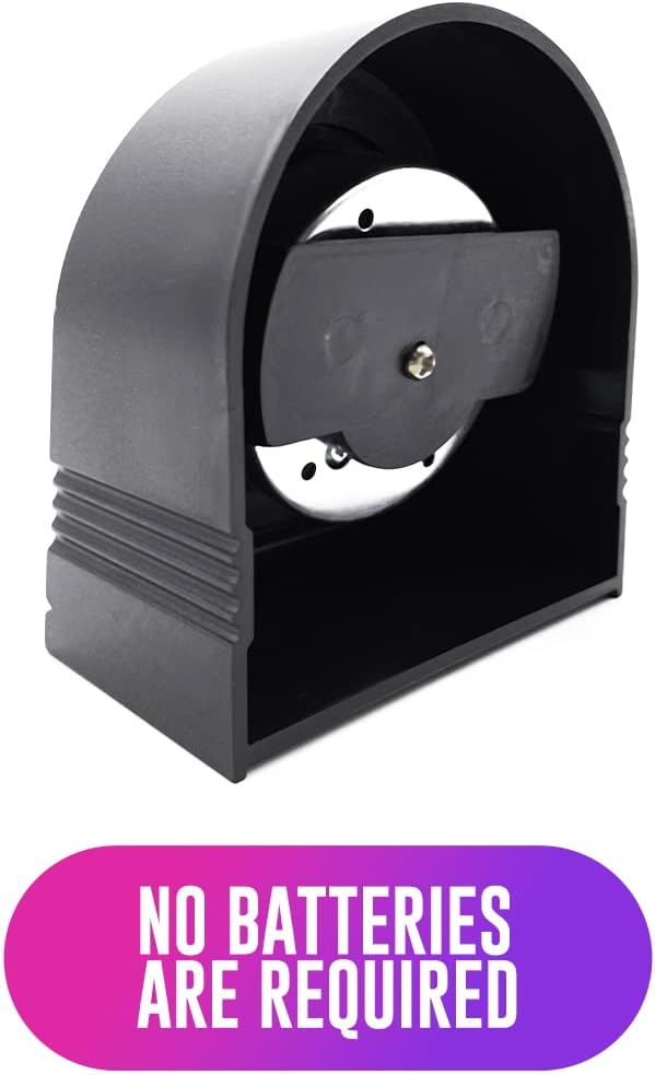 60 Minute Wind Up Timer (2 Pack) Visual Mechanical Timer, from 0 to 60 Minutes, for Kitchen, Hair Color Processing, Tanning Time, Kids' Home and Classroom Activities or Timeouts, Black