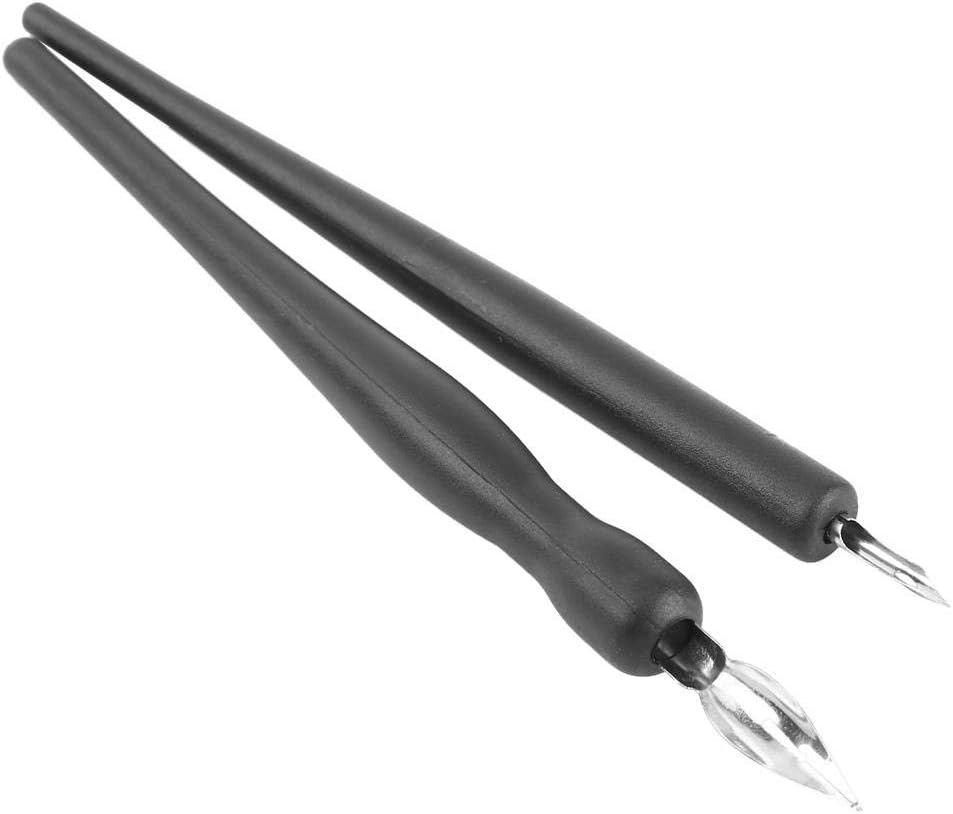 Yosoo 1 Set Cartoon Comic Dip Pen, Calligraphy Pen Writing Kit Anime Nib Drawing Painting Tools with 5 Interchangable Nibs, 2 Pen Holders and 1 Eraser