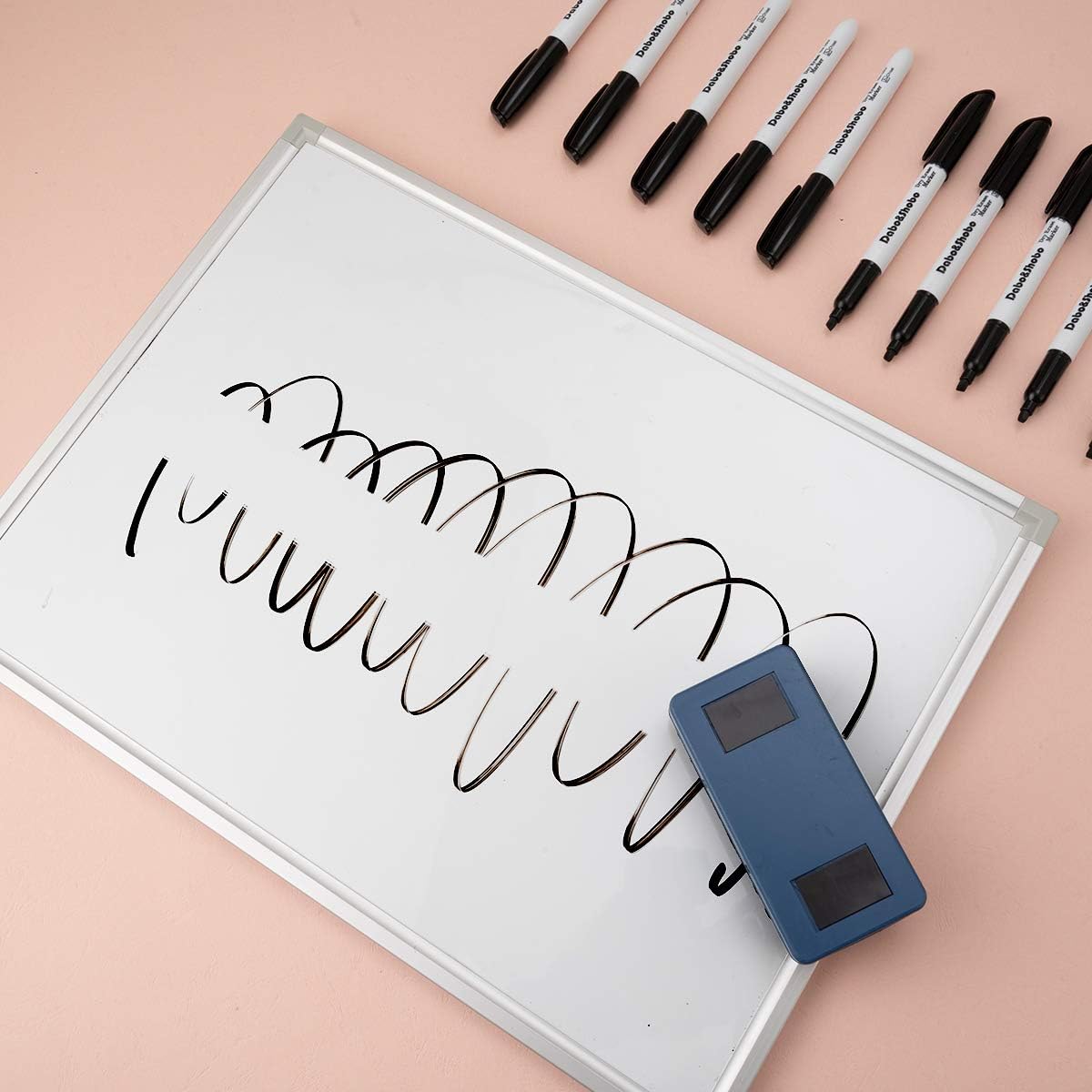 Dabo&Shobo Dry Erase Markers, (80 Count, Black,Chisel Tip)-White Board Markers/Pens ,Very Suitable for Writing on The School、 Office 、Home Dry Erase whiteboard Mirror Glass…