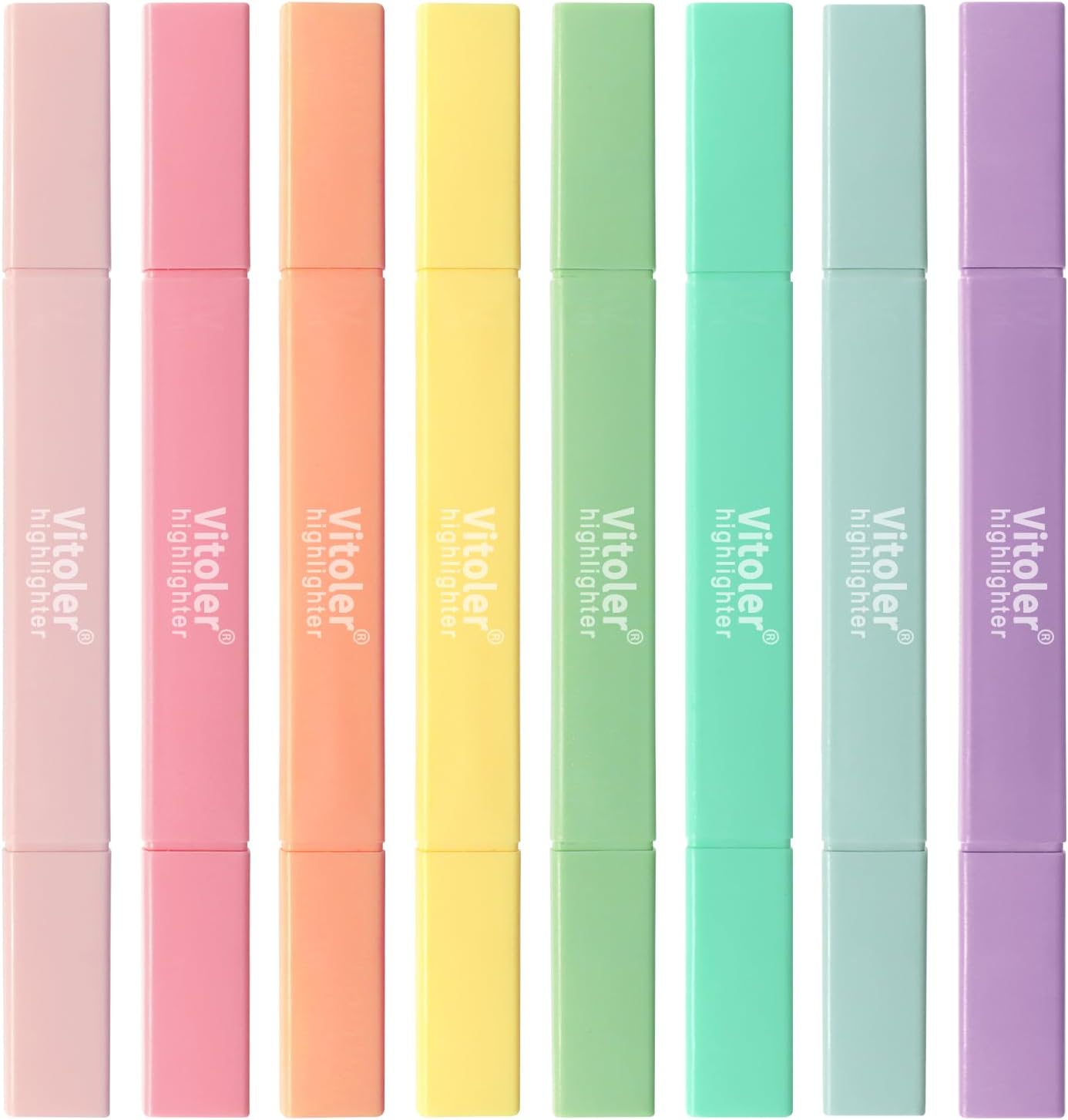 Vitoler Bible Highlighters,Assorted Colors Highlighters Dual Tip,Cute Highlighter Set for Journaling Supplies