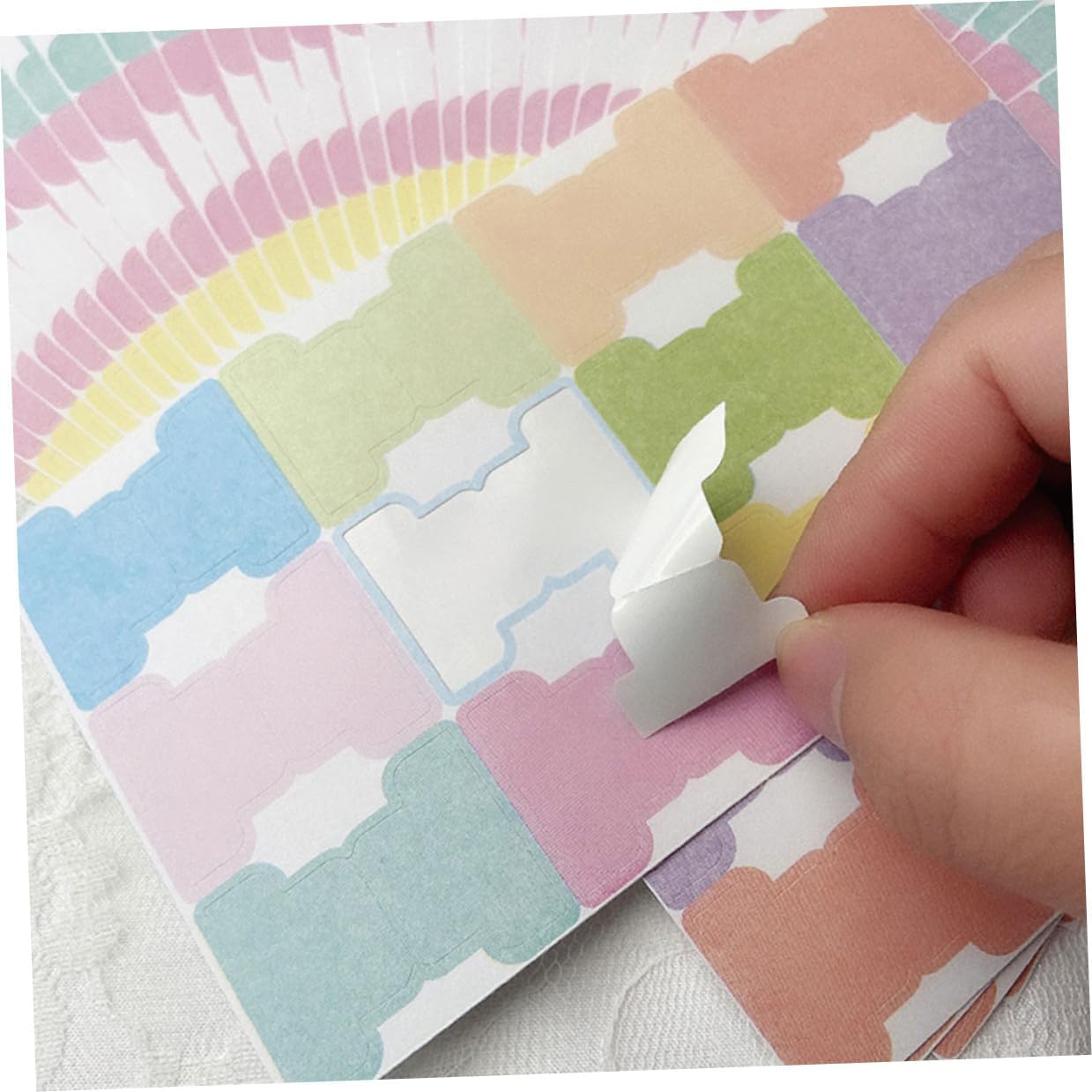 VILLCASE 24 Sheets Writable Sticky Index Tabs Paper Book Markers for Annotation and Organization Non-Slip Labels for Notebooks Documents Office and Home Use