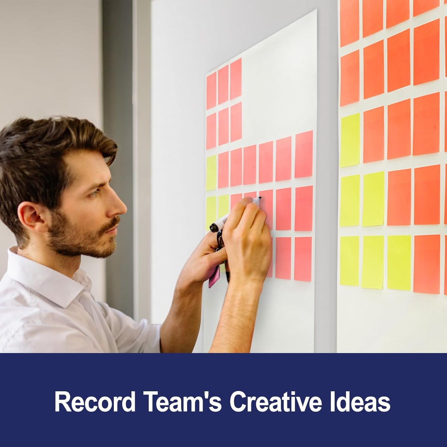 Comix Sticky Easel Pad, 25 x 30 Inches Flip Chart Paper for Teachers, Large Self Stick Easel Paper for Office School Classroom Supplies, 30 Sheets/Pad, 12 Pads/Pack