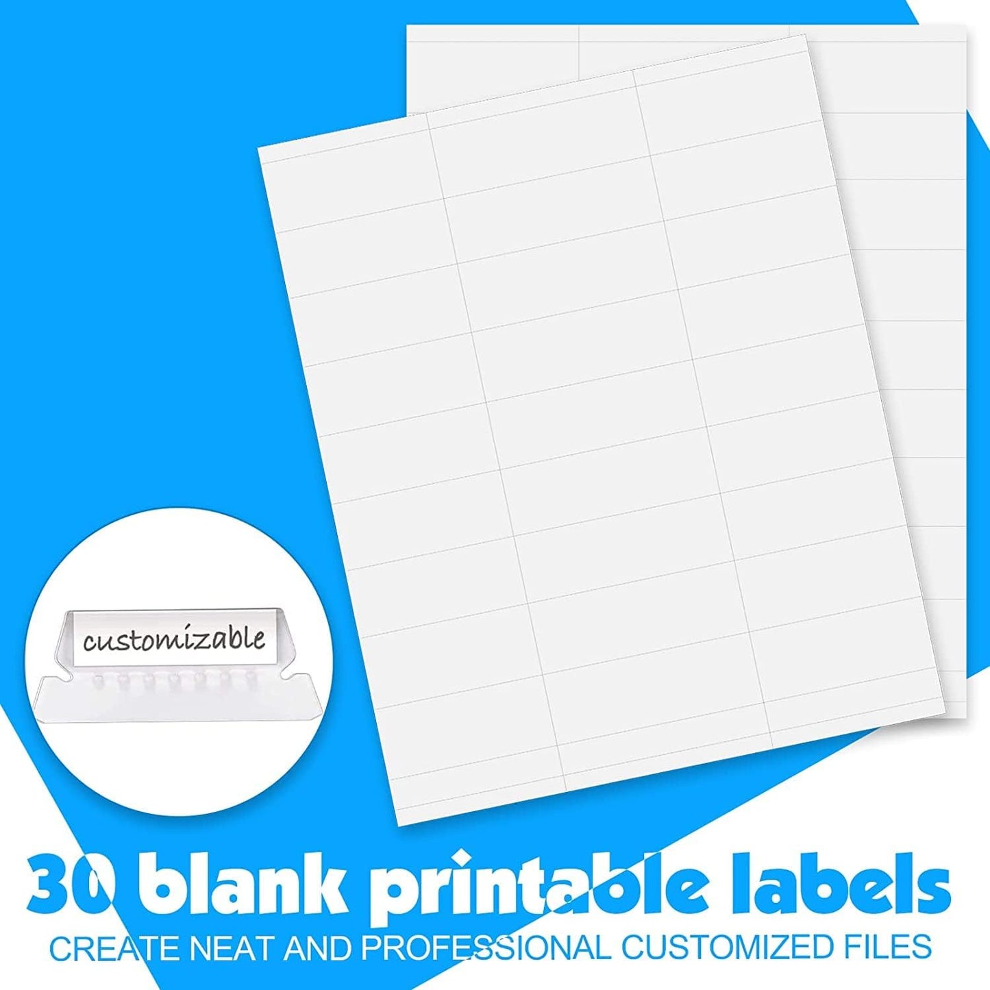 HERKKA Hanging File Folders, 30 Pack Letter Size Reinforced Hanging Folders, Designed for Bulky Files, Medical Charts, Filing Cabinet, Adjustable Tabs, Assorted Colors