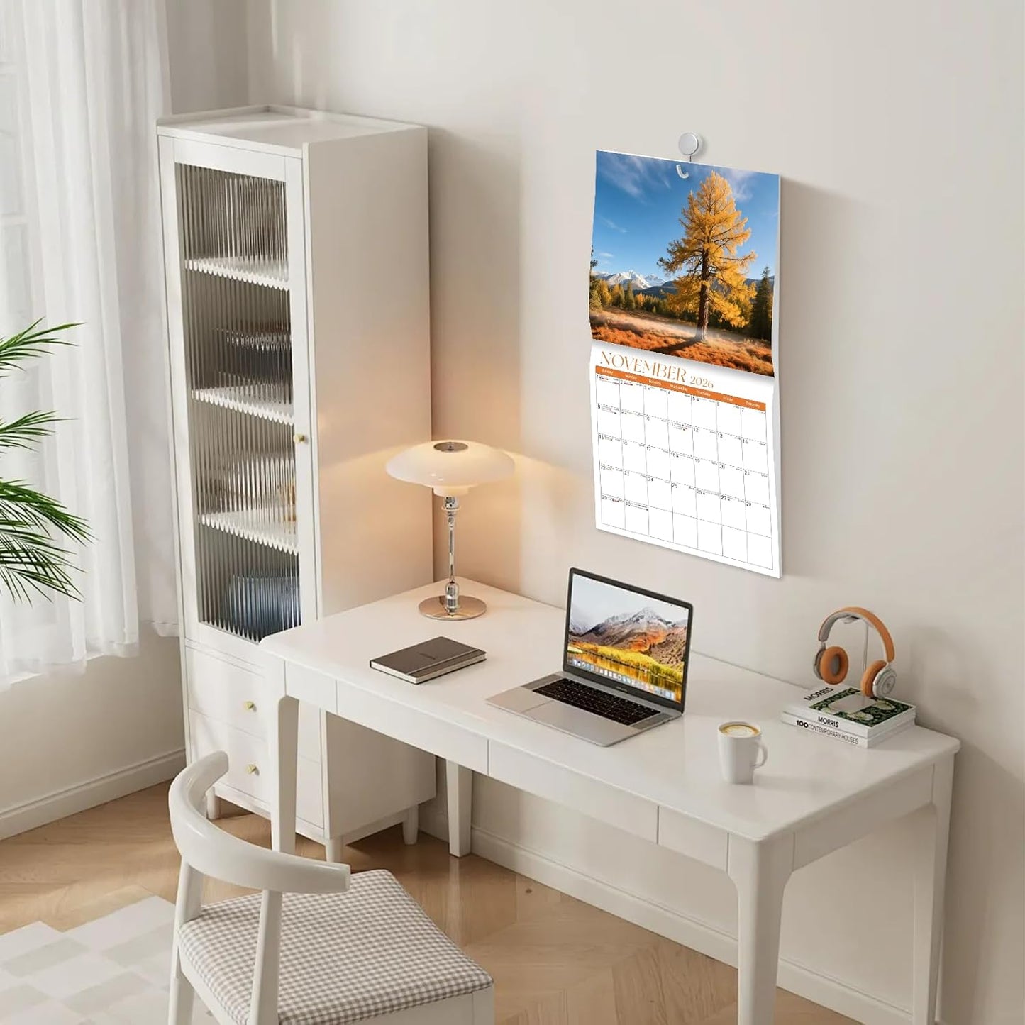 2026 Calendar, 2026 Wall Calendar, Monthly Calendars 12 Month Forest 12" x 24" Opened, Thick Glossy Paper for Organizing Planning, Ideal for Home Office