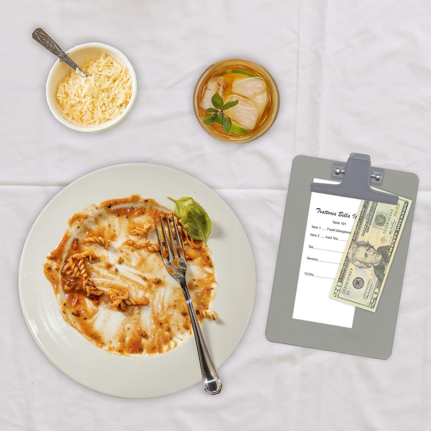 Acrimet Clipboard Memo Size A5 (9 1/4" x 6 1/3") Premium Metal Clip (Plastic) (Smoke Color) (6 Pack)