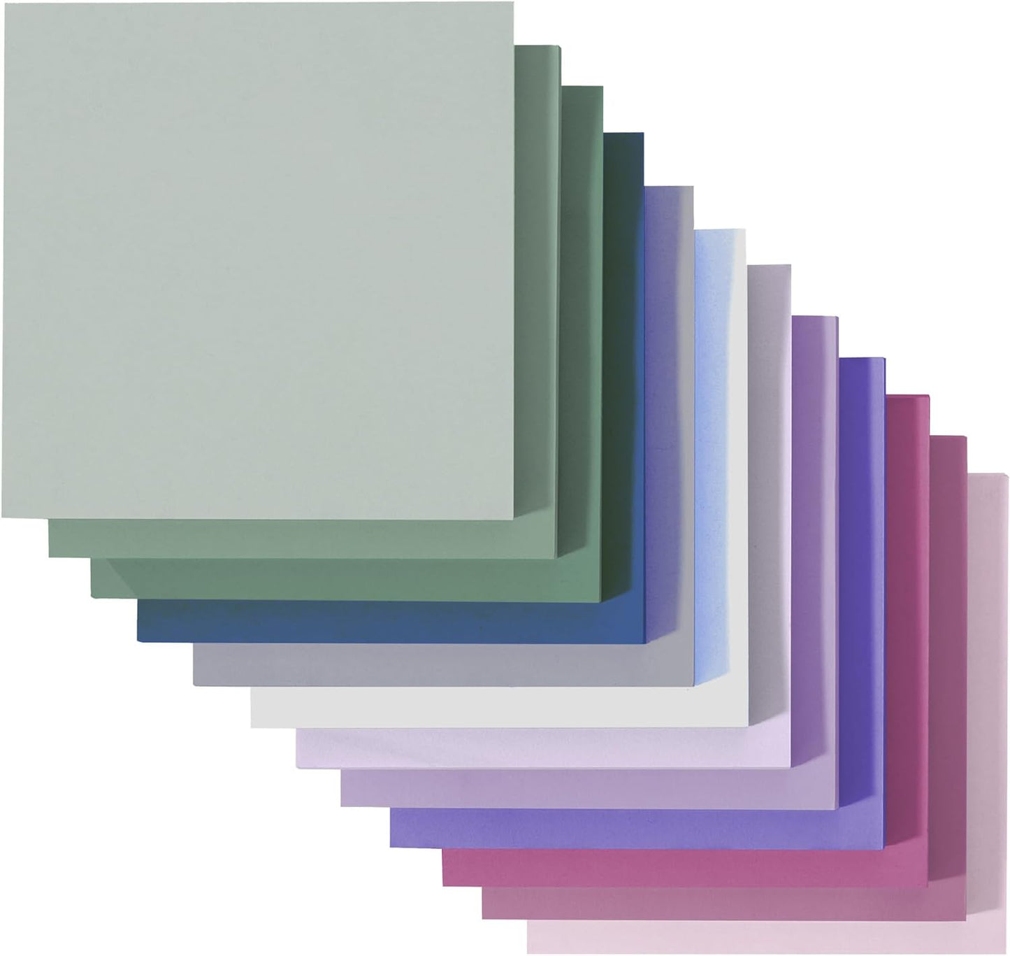 Mr. Pen- Colorful Sticky Notes, 3”x3”, 12 Pads, Mute Colors Sticky Notes Bulk, Self-Stick Note Pads