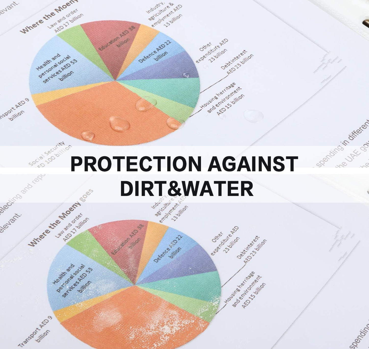 Sheet Protectors, PANDRI 600 Pack Clear Heavy Duty Plastic Page Protectors Sheet Reinforced 11-Hole Fit for 3 Ring Binder Fits Standard 8.5 x 11 Paper, 9.25 x 11.25 Top Loaded, Excluding Acid