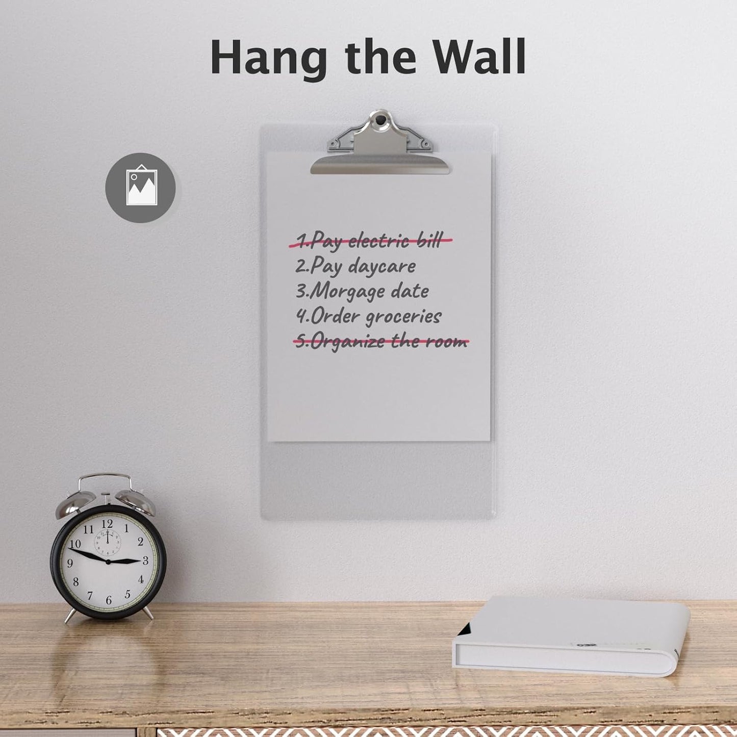 Legal Size Clipboard, Clear Plastic 8.5 x 14 Clip Board for Lawers, Heavy Duty Butterfly Clip, 9 x 15 in, Office & School Supply(Pack of 10)