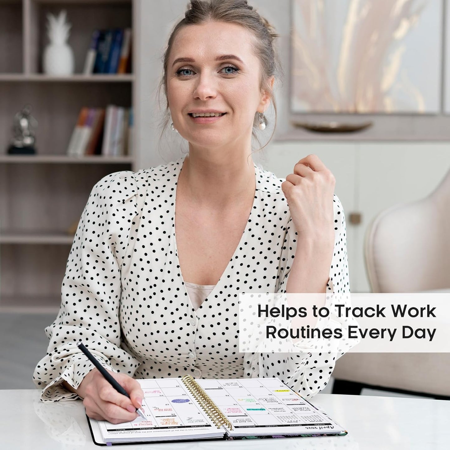 2026 Planner, Monthly and Weekly Calendar Planner for Women, Jan 2026 - Dec 2026, Hardcover Pretty 2026 Agenda Planner Book with Tabs, Spiral Bound, Perfect for School Office Home Supplies, 6.3" x 8.5" - Fall Harmony