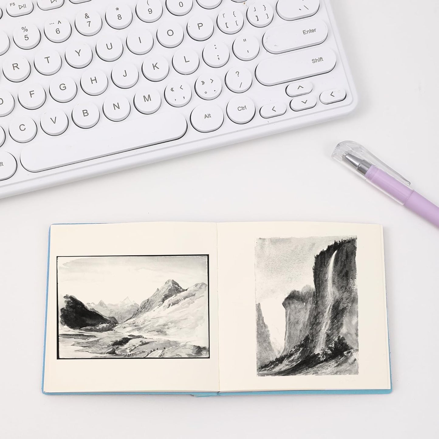 BOBO RABBIT 3 Pack Mini Blank Notebooks Pocket Size Unlined Paper Journal Notebook 200 Pages Sketch Book Small Softcover Leather No Line Sketchbook Cartoon Capybara Pattern for Drawing Sketching Travel Lay Flat, 3.9"x3.9" Inner(Mini Square)