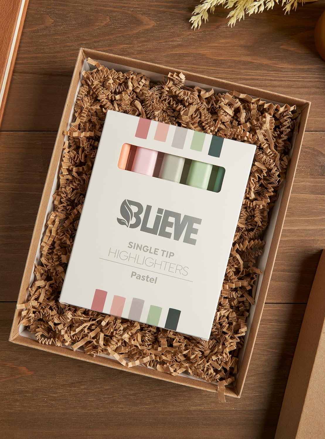 BLIEVE- Aesthetic Highlighters No Bleed Through Assorted Colors, Cute Highlighter For Journaling Office Supplies, Bible Highlighters And Pens No Bleed Chisel Tip (PASTEL)