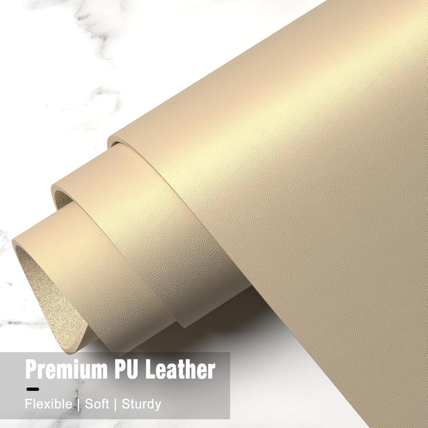 Hsurbtra Desk Pad, 30" x 14" PU Leather Desk Mat, XL Extended Mouse Pad, Waterproof Desktop Blotter Protector, Non-Slip Ultra Thin Large Laptop Keyboard Writing Mat for Office Home, Beige