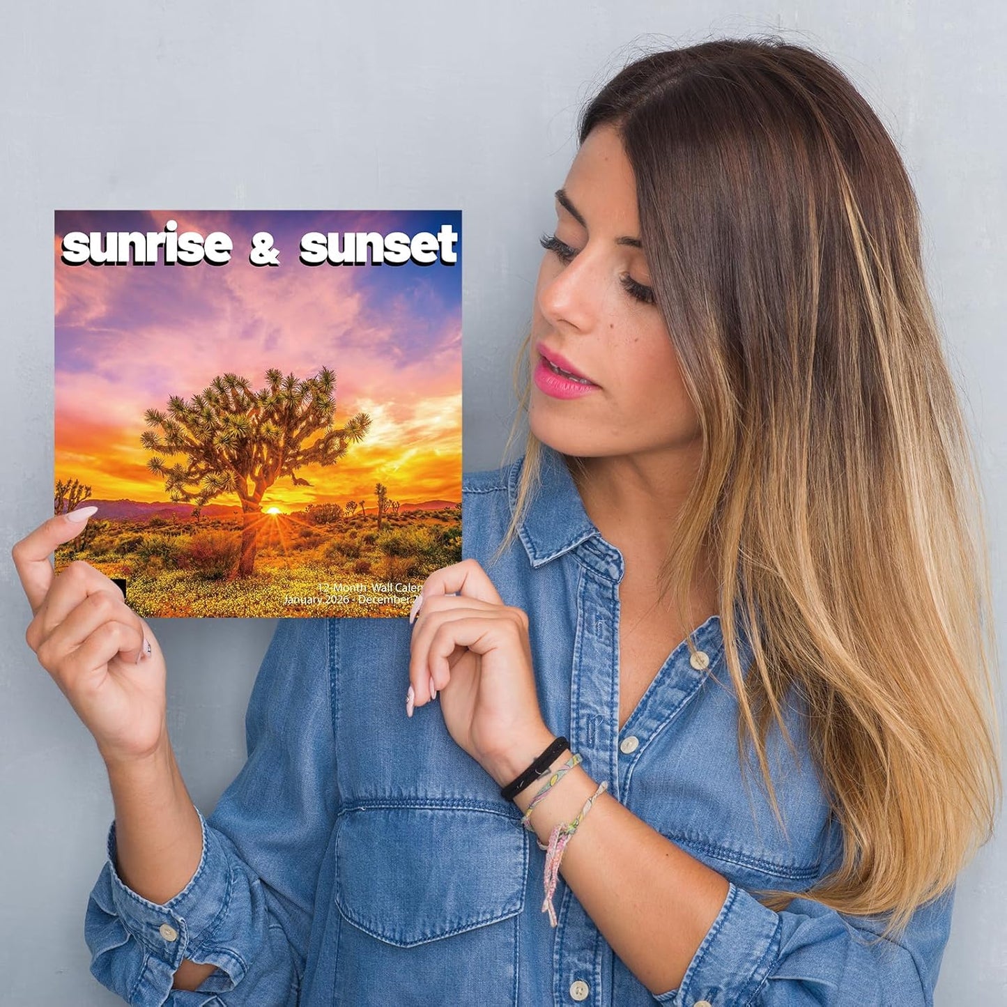 2026 Wall Calendar, Sunrise or Sunset Wall Calendars,2026 Monthly Calendars, Thick Glossy Paper, Organizing & Planning