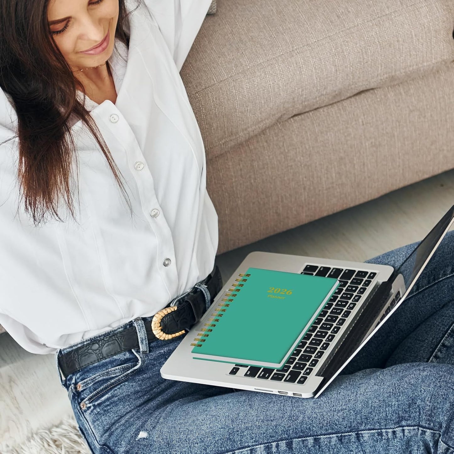 Ymumuda Academic Planner 2026, Daily Weekly and Monthly Calendar Planner (Jan. 2026-Dec. 2026),8.4"×6.3", Hardcover Notebook Teacher Supplies, Premium Thick Paper, Planners for School Work Office