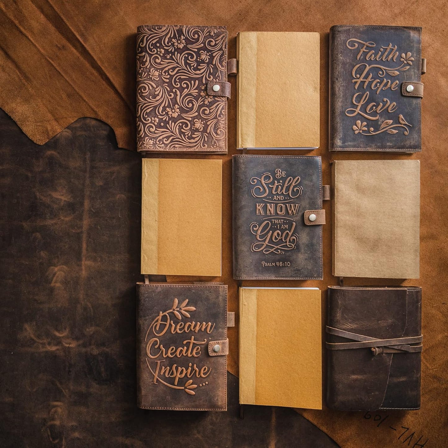 moonster Lined Journal Notebook Paper for Refillable Leather Journals 8.25 x 5.75 with Built-in Bookmark – Premium Milled Inserts A5 Refill Paper 70gsm Sheets Ruled Notepad Inches - 320 Pages