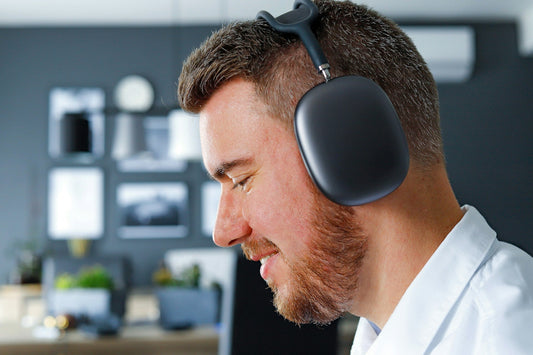 Noise-Reducing Over-Ear Office Headset with Microphone