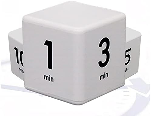 JOYIT Cube Timer - 1, 3, 5 & 10 Min Countdown, Kitchen & Outdoor Timer