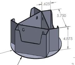 Clear-Ad - RLT-58-3 Acrylic Rotating Bifold Brochure Holders for 5.5" Literature Display - Pamphlet Holder and Magazine Organizer