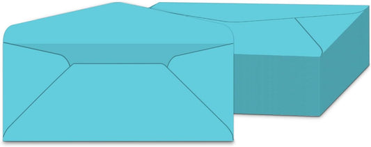 #10 Light Blue Color Envelopes | Colored Standard Business Size Mailers | Value Pack of 500 Per Pack | 4 1/8 x 9 1/2 Inches (Light Blue)