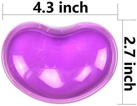 Ergonomic Gel Wrist Rest for Mouse, Computer Mouse Wrist Support for Arm Pain Relief, Heart-Shaped Cute Hand Wrist Cushion for Home and Office Working Gaming Anti-Fatigu
