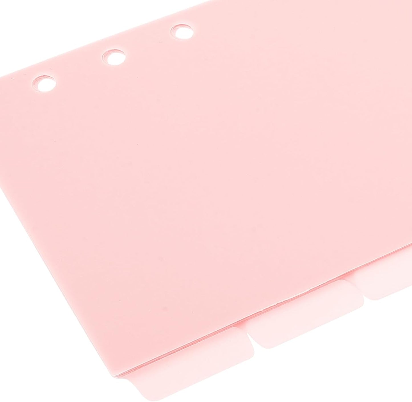 Plastic Binder Dividers with Tabs 6pcs A6 Loose Leaf Index Inserts Pastel Purple Planner Dividers for Notebooks and Organizers for Office and School Use