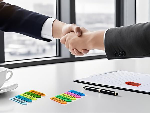 800 Sheets Sign Here Index Marker, Assorted Colors Sign Here Tabs Sign Post Here Index, Flags Vital Signs Sticky Notes for documents notebooks Contracts, Books,Files or Notary Supplies