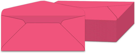#10 Hot Pink Color Envelopes | Colored Standard Business Size Mailers | Value Pack of 500 Per Pack | 4 1/8 x 9 1/2 Inches (Hot Pink)