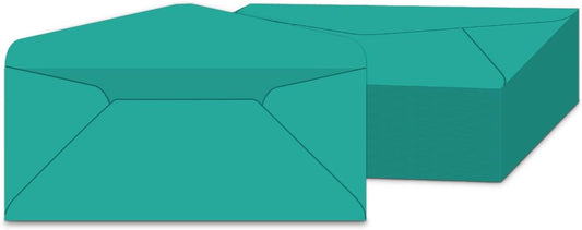 #10 Teal Color Envelopes | Colored Standard Business Size Mailers | Value Pack of 500 Per Pack | 4 1/8 x 9 1/2 Inches (Teal)