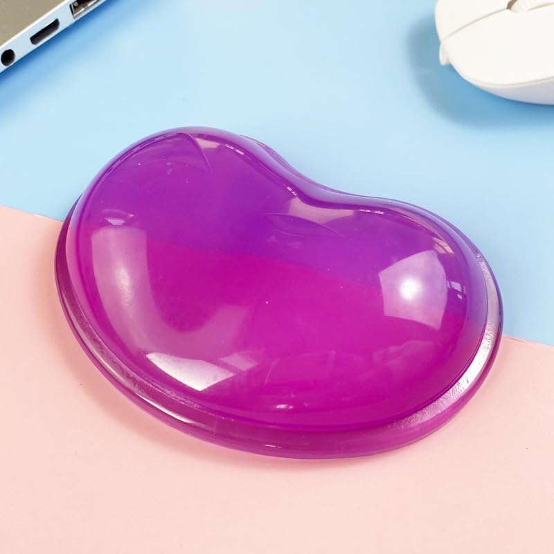Ergonomic Gel Wrist Rest for Mouse, Computer Mouse Wrist Support for Arm Pain Relief, Heart-Shaped Cute Hand Wrist Cushion for Home and Office Working Gaming Anti-Fatigu