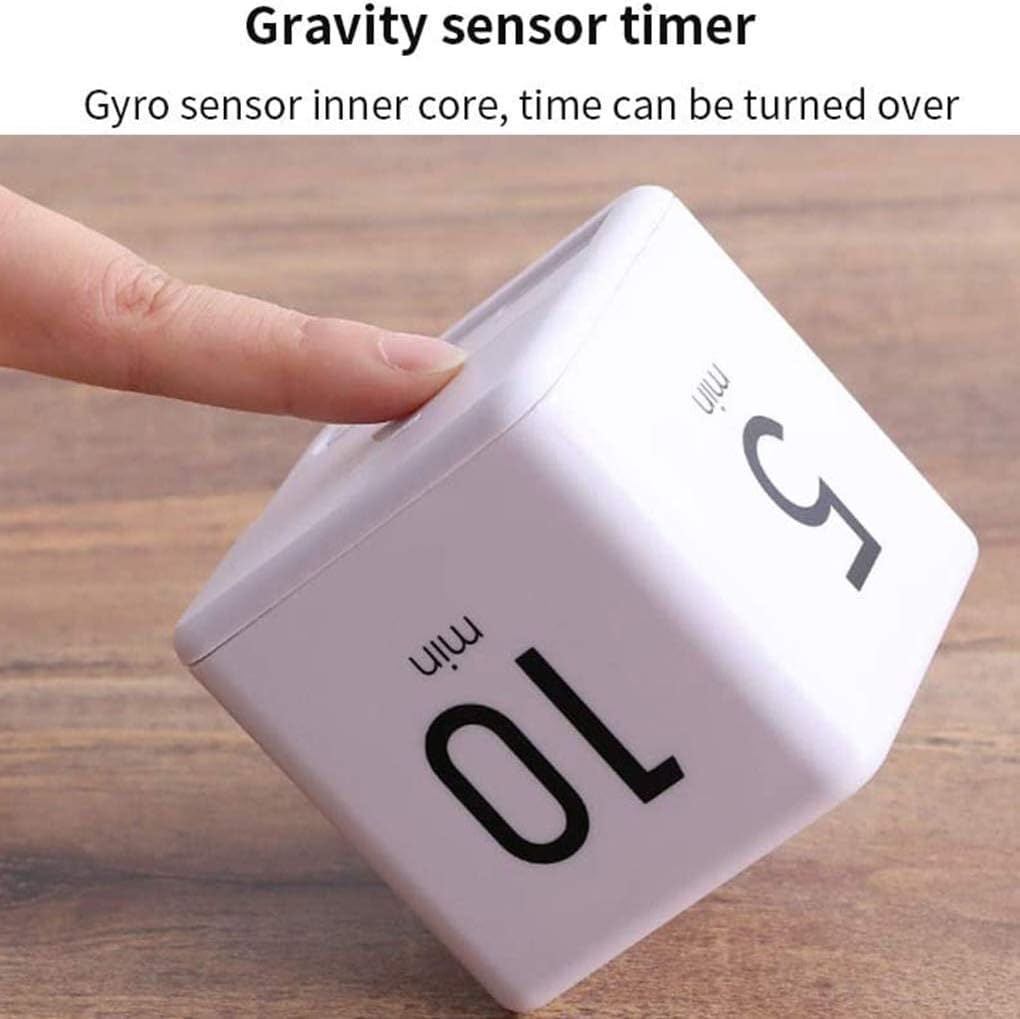 JOYIT 2 Pcs Cube Timer Set - 2.6 Inch Gravity Sensor Flip Digital Timers for Countdown and Time Management, Featuring 1-10 Minute and 15-60 Minute Settings for Kids and Adults