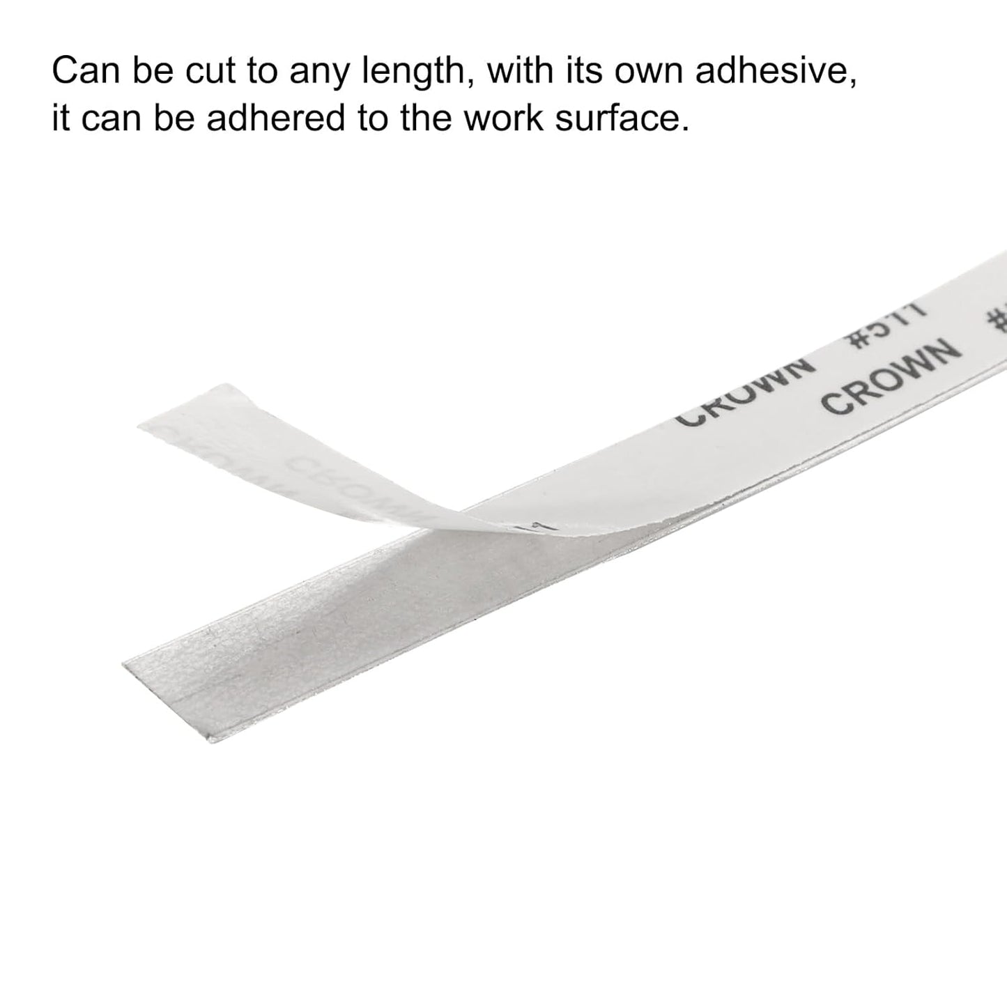 uxcell 4pcs Self Adhesive Measuring Tape 250mm-0-250mm Table Sticky Center Finding Ruler Aluminum Track Tape Measure with Holes, (Start from The Middle)