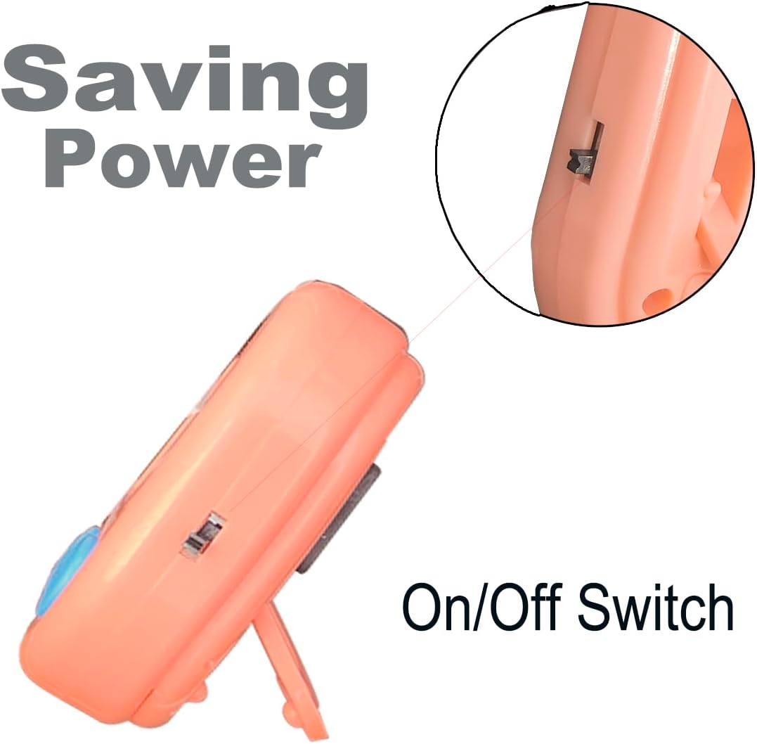 Digital Kitchen Timer, BESTWYA Electronic Timer with Clear LCD Screen Count Up and Down Function 3 Big Buttons On/Off Switch Button for Kitchen, Study, Work, Exercise Training (6, 3 Colors)