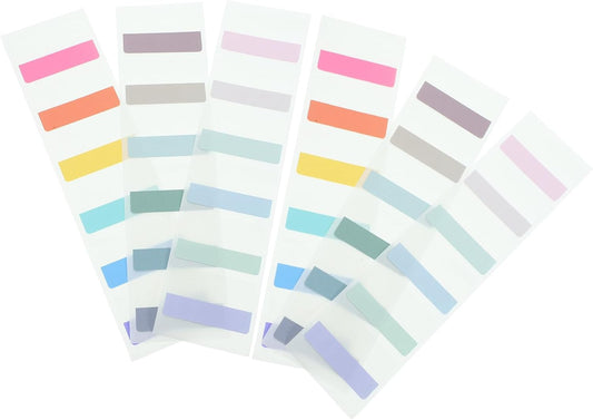 Gatuida 180Pcs Colorful Book Tabs Large Sticky Annotation Paper Tabs for Books Notebooks Binders Writable and Repositionable Index Markers for Students Teachers Reading and Note Taking