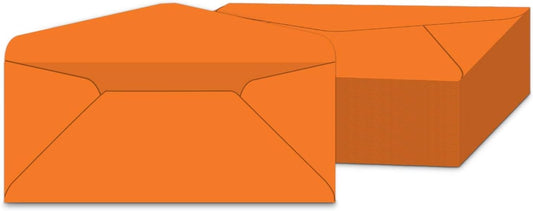 #10 Color Orange Envelopes | Colored Standard Business Size Mailers | Value Pack of 500 Per Pack | 4 1/8 x 9 1/2 Inches (Orange)