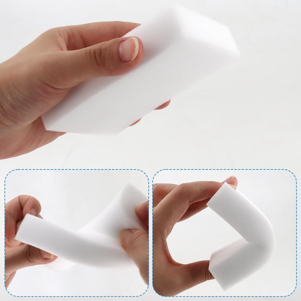 20 Pack Melamine Sponges Multi-Functional Cleaning Sponge Eraser for Household Kitchen Bathroom Bathtub Sink Melamine Sponge Foam Pads in Bulk
