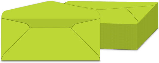 #10 Yellow Green Color Envelopes | Colored Standard Business Size Mailers | Value Pack of 500 Per Pack | 4 1/8 x 9 1/2 Inches (Yellow Green)
