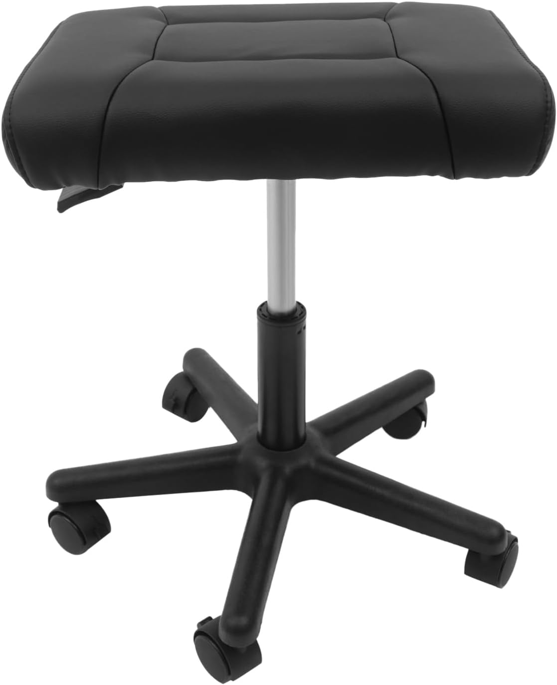 TFCFL Adjustable Height Foot Rest Stool with 5 Wheels, Footrest Stool Under Desk, Office Foot Chair with Soft Cushion, Ergonomic Footstool for Home, Office, Massage Parlors, Beauty Salons
