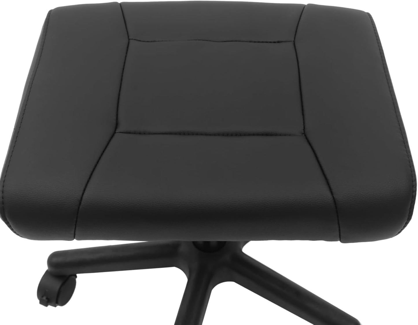 TFCFL Adjustable Height Foot Rest Stool with 5 Wheels, Footrest Stool Under Desk, Office Foot Chair with Soft Cushion, Ergonomic Footstool for Home, Office, Massage Parlors, Beauty Salons