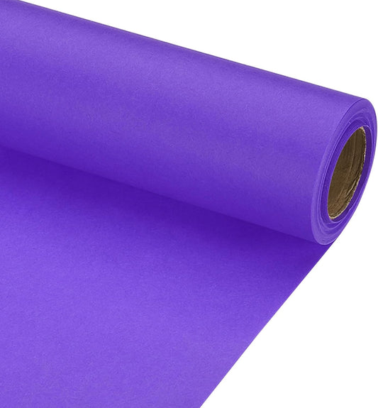 PATIKIL Wrapping Paper, 12" x 300"(25') 70 GSM Craft Paper Roll Kraft Packing Paper for Poster Bulletin Board, Gift Wrapping, Violet Blue