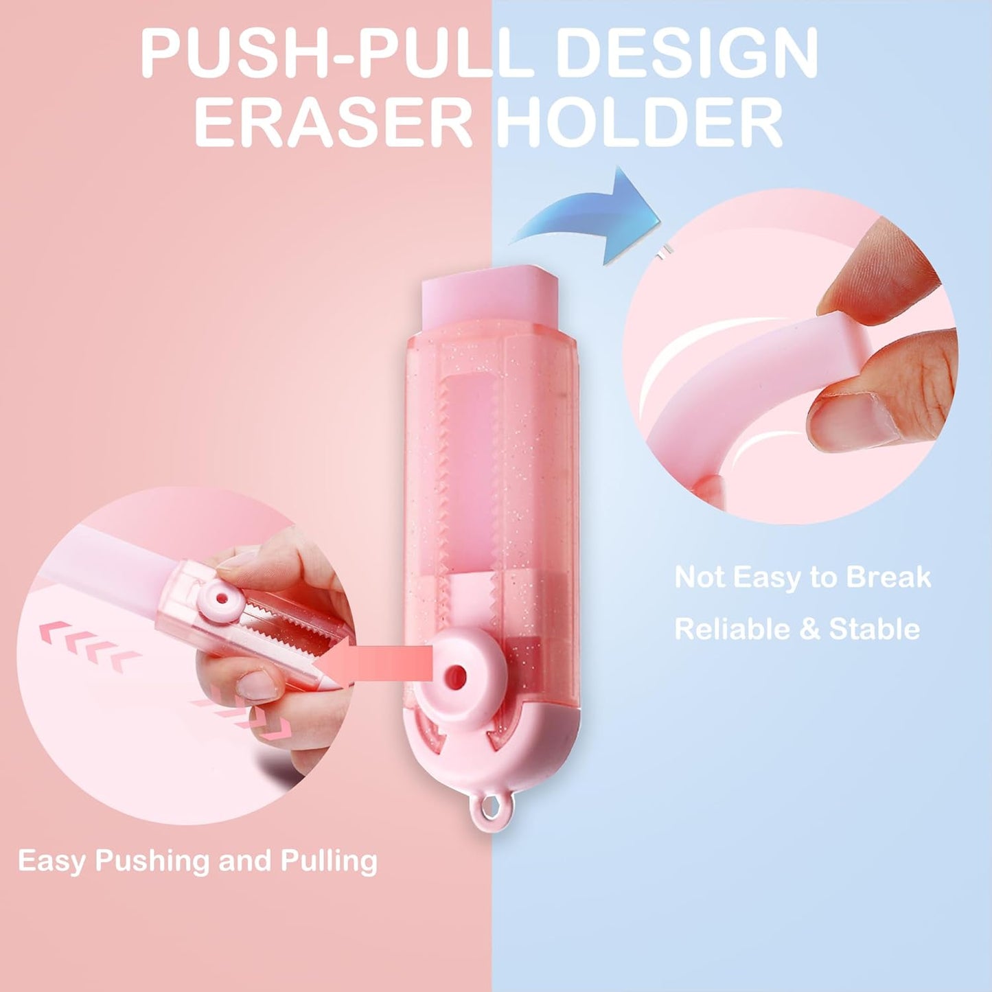 Aesthetic School Supplies with Pencil Pouch - 57 Pcs Cute College Essentials Set, Big Capacity Pen Case, Eraser Holder, Pastel Highlighters, Bible Study Journaling Stationary Kit for Girls Teens