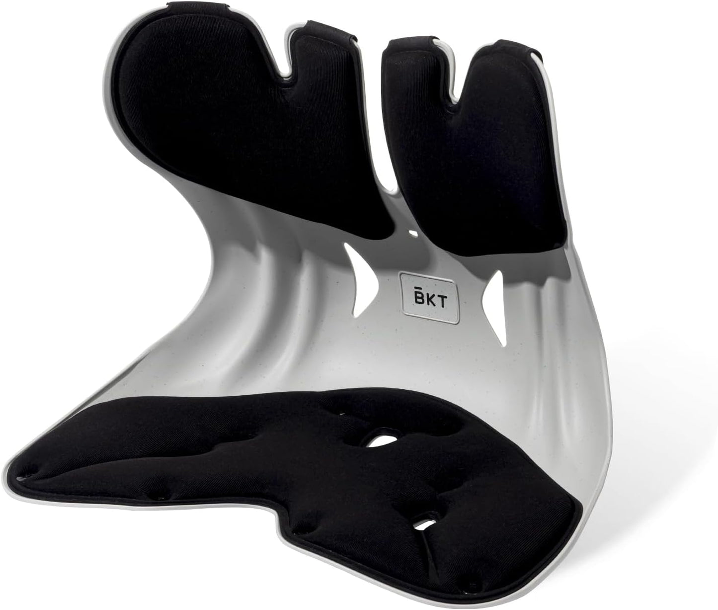 BKT Lumbar Support Seat Cushions Ergonomic Office Chair for Students Office Workers Nursing Mothers Long Sitting Outdoor Fishing Floor Chair (XL-Black)