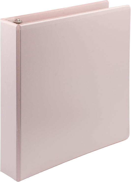 Samsill Plant-Based 1.5 Inch Durable D-Ring, Made in USA, View Binder, Eco-Friendly, USDA Certified Biobased, Single, Rose