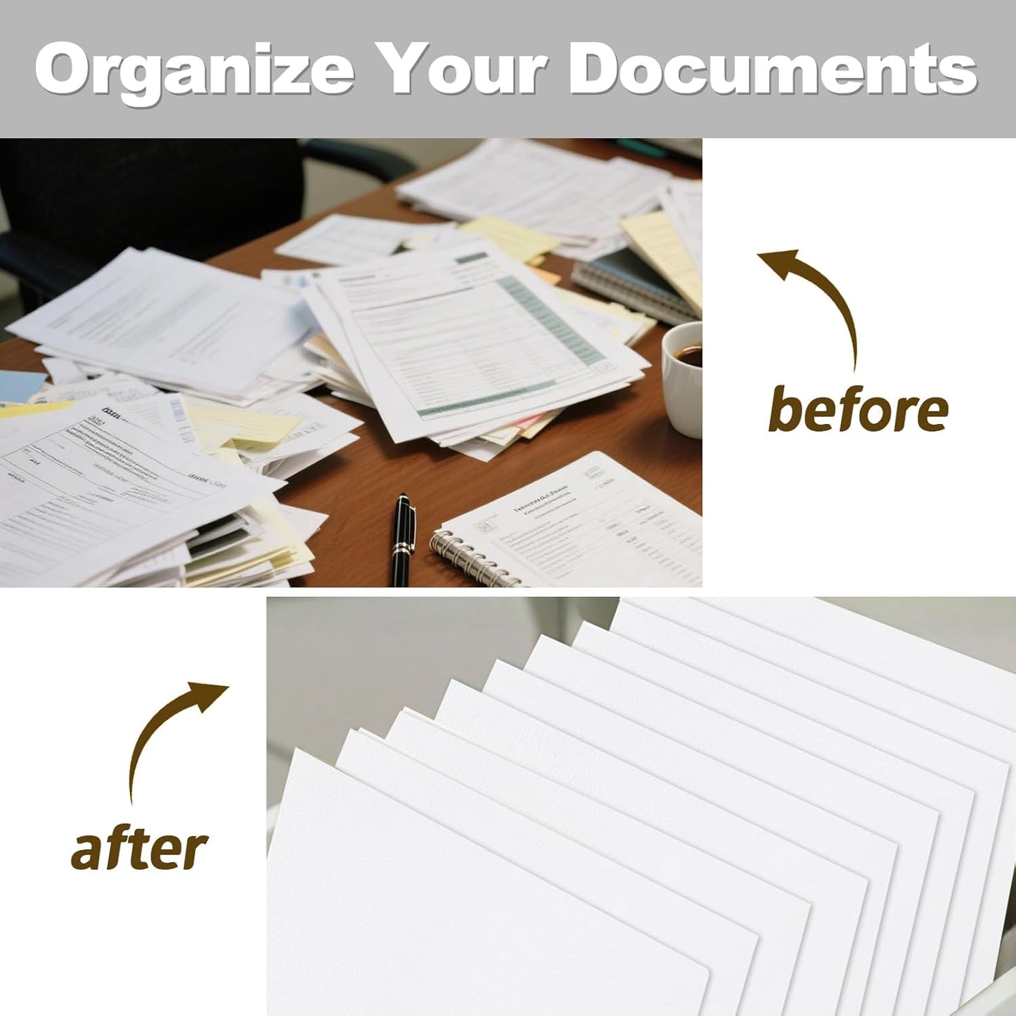 Folders with Pockets, LAYZZ 60 Pack Paper Pocket Folders, 2 Pocket File folders Fits Letter Size Paper, for School Office and Home (White)