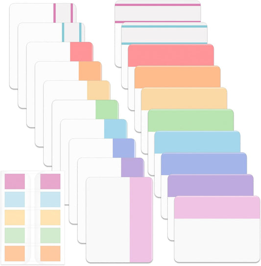 Mr. Pen- Sticky Index Tabs, 500 Pcs, 21 Sets, Colorful Sticky Tabs for Notebooks, Page Markers, Page Tabs for Binders, Page Tabs Sticky Tabs for Books, Notebook Tabs