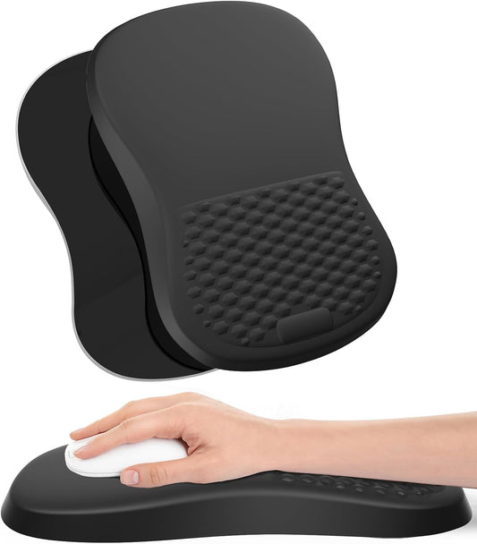 eulps Ergonomic Mouse Pad with Wrist Rest Support, Mousepad with Comfortable Memory Foam Wrist Rest and Non-Slip PU Base for Pain Relief, Computer, Laptop, Office, Home