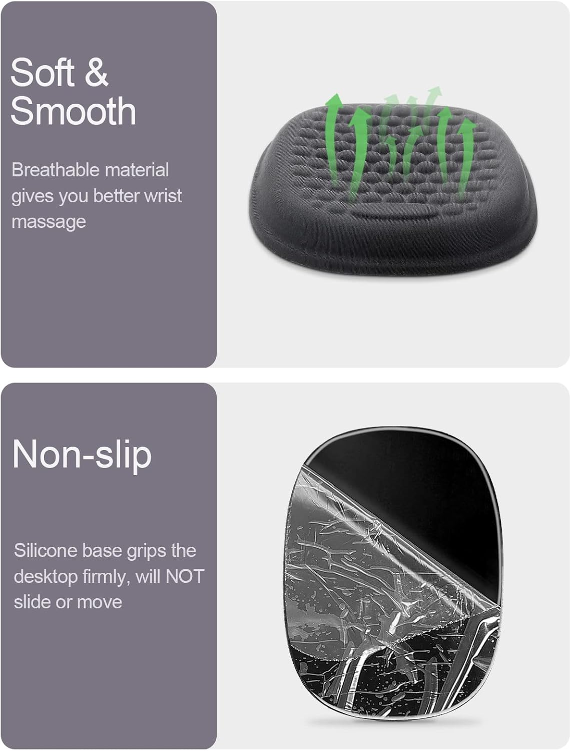 Vaydeer 2Pcs Cloud Elbow Pads, Desk Arm Rest Support, Soft Memory Foam Wrist Rest, Ergonomic Cushion Carpal Tunnel Pain Relief Gel Mouse Pillow for Computer Laptop Office Gaming Car Chair Accessory