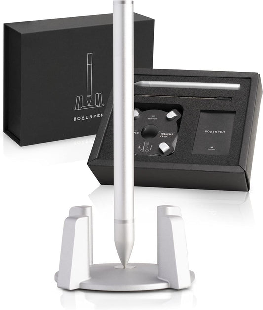 novium Hoverpen - Luxury Pen for Men & Women, Vertically Standing Executive Ballpoint Pen with Top Grade Free-Flowing Ink Refill, Metal Made, Unique Gifts, Luxury Pen for Men, Mens Gifts Ideas