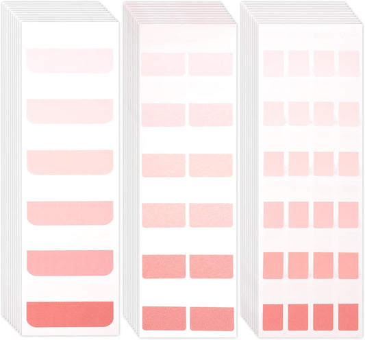 420 PCS Sticky Index Tabs, Pink Repositionable Page Markers Sticky Tab Annotation Tabs, Multi Size Paper Labels Divider Tab Stick on Small for Books Notebooks File Classification