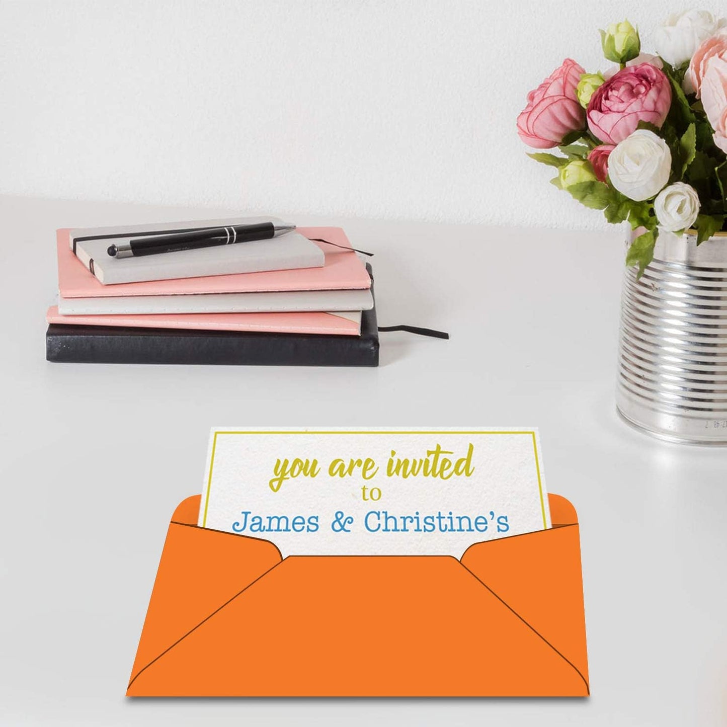 #10 Color Orange Envelopes | Colored Standard Business Size Mailers | Value Pack of 500 Per Pack | 4 1/8 x 9 1/2 Inches (Orange)